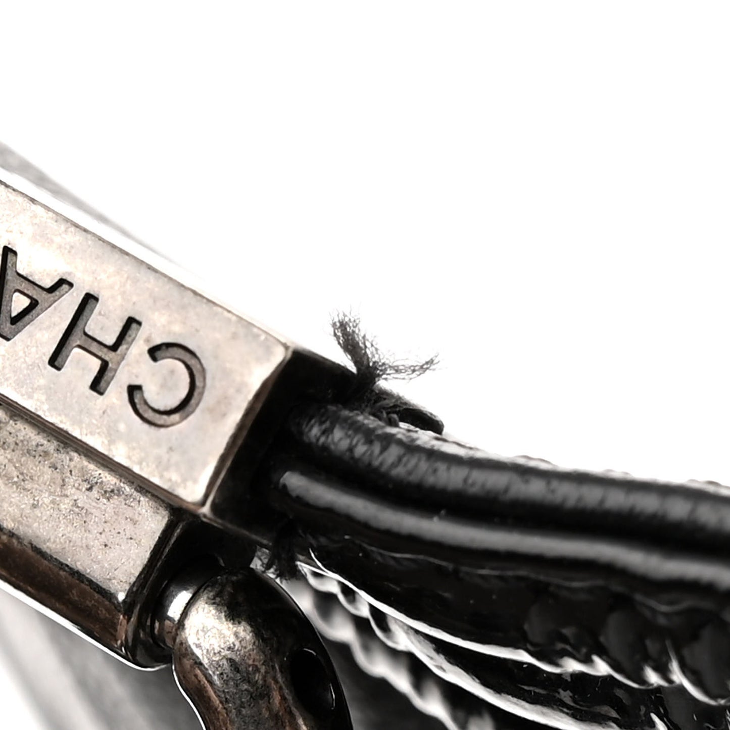 Goatskin Quilted Patent Small Duo Boy Flap Black