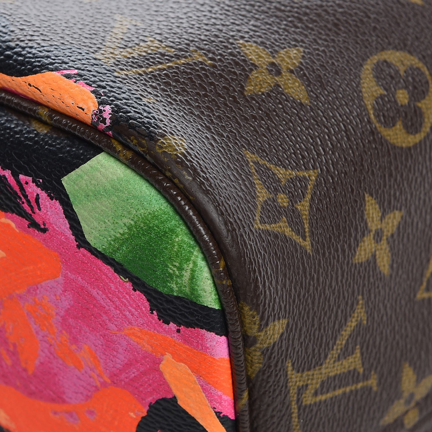 Louis Vuitton Monogram Roses Neverfull MM 12 of 14