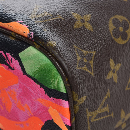 Louis Vuitton Monogram Roses Neverfull MM 12 of 14