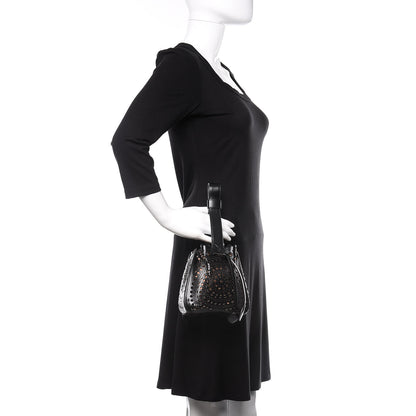Alaia Lux Calfskin Vienne Rose-Marie 19 Bag Black 2 of 8