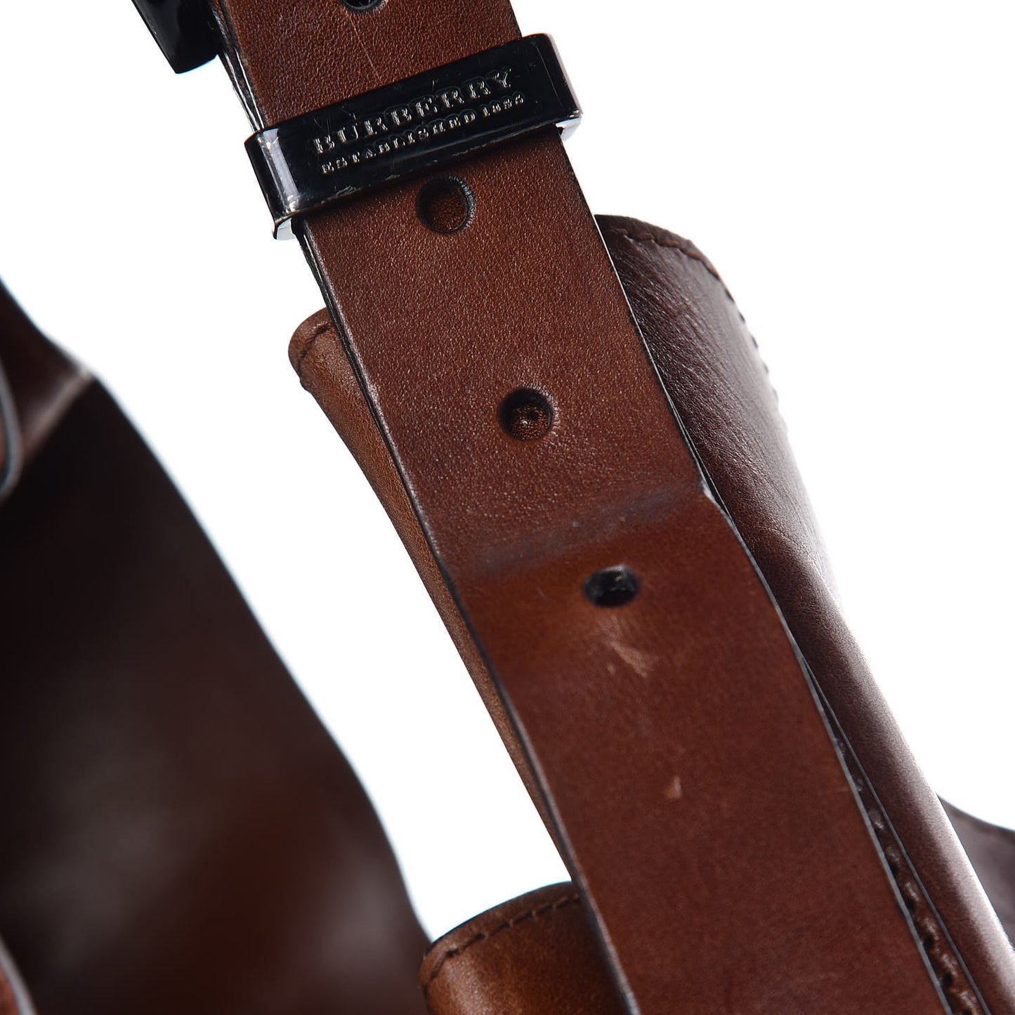 Bridle Calfskin House Check Kenton Hobo Brown