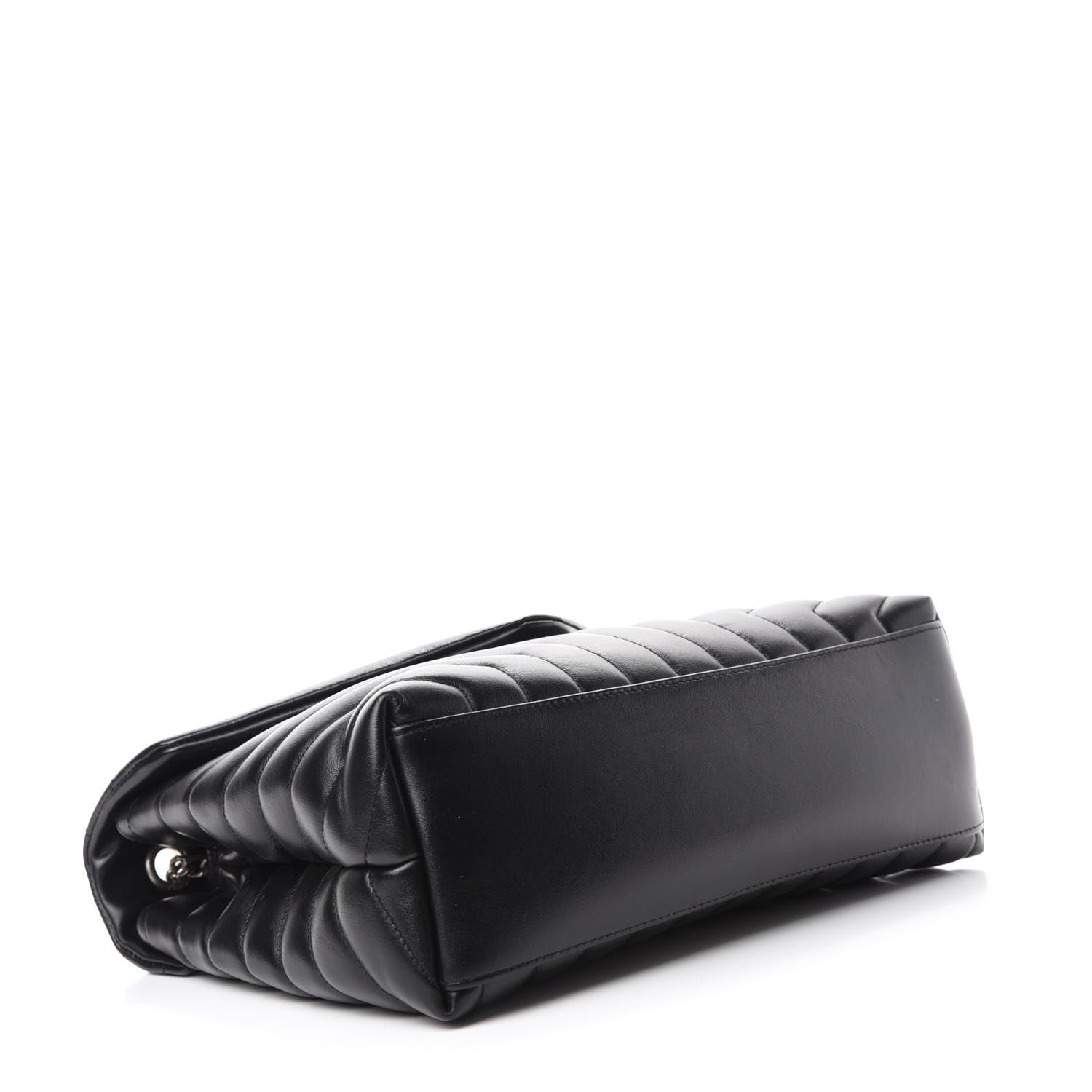 Saint Laurent Calfskin Y Quilted Monogram Medium Loulou Chain Satchel Black 4 of 12