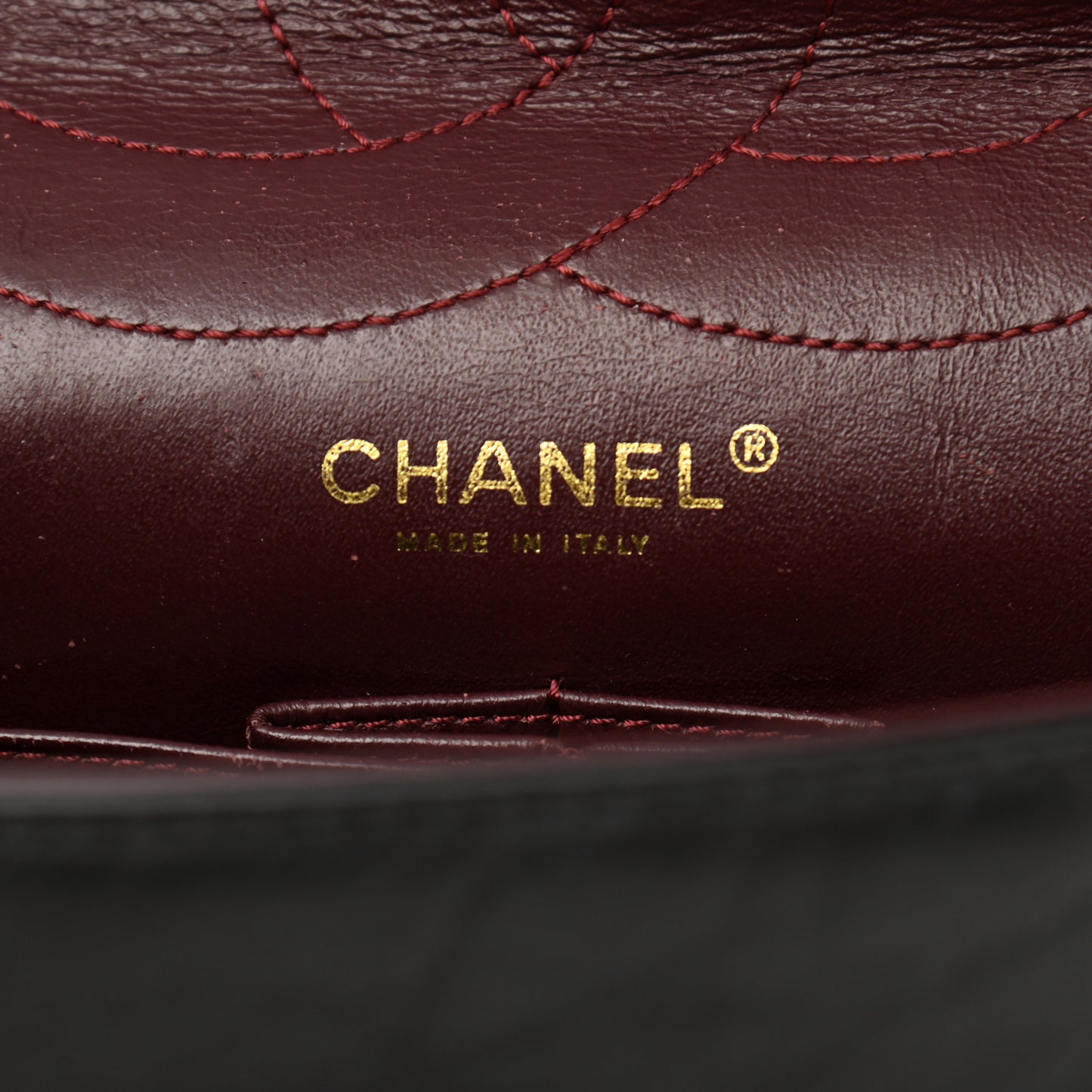 Aged Calfskin Quilted 2.55 Reissue 227 Flap Black