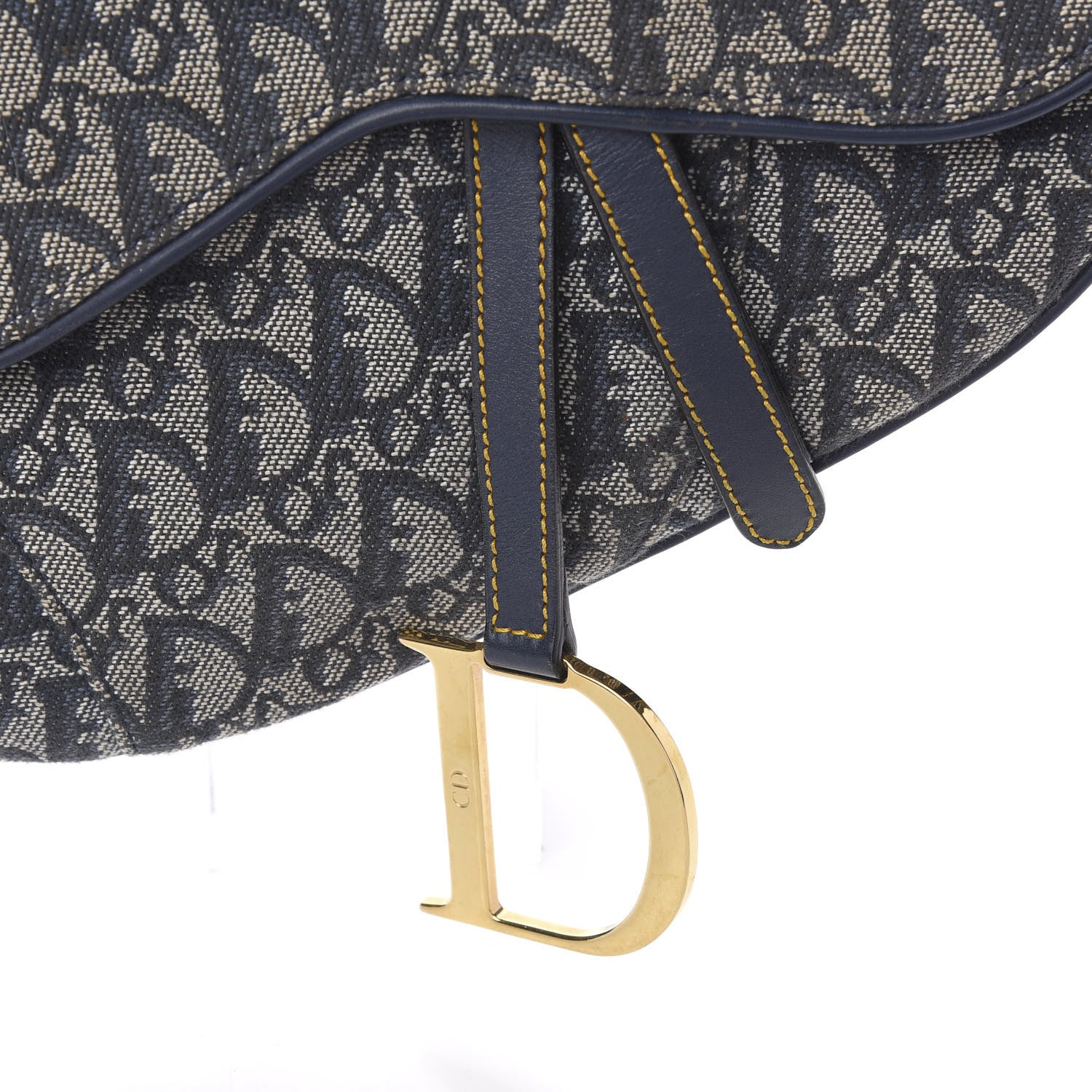 Christian Dior Monogram Saddle Bag Blue 8 of 11