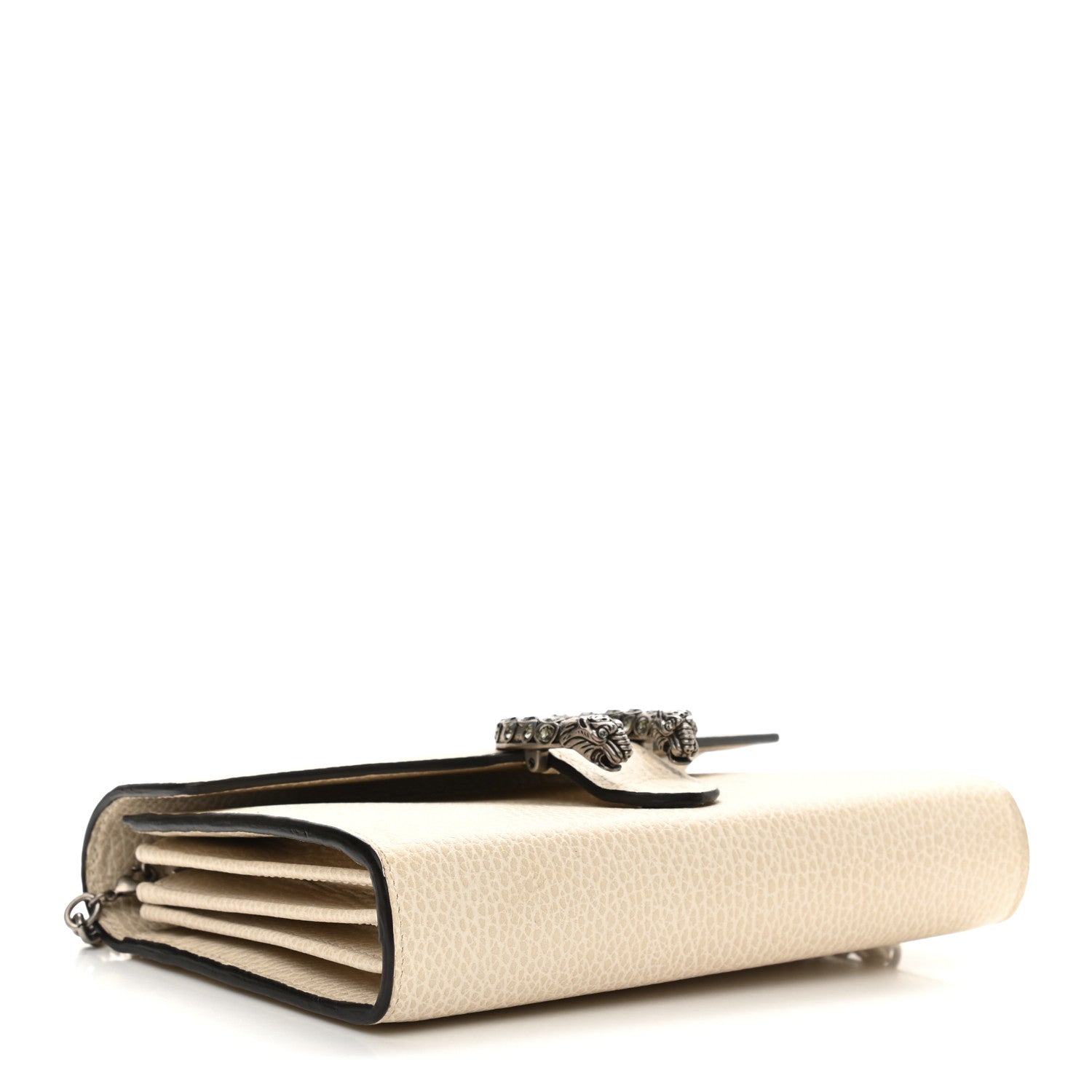 Gucci Dollar Calfskin Mini Dionysus Chain Wallet Mystic White 4 of 12