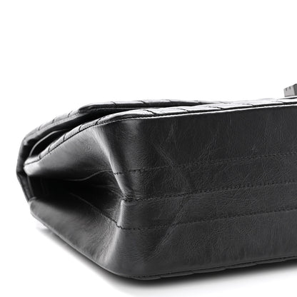 Chanel Aged Calfskin Chevron Quilted 2.55 Reissue 226 So Black 9 of 10