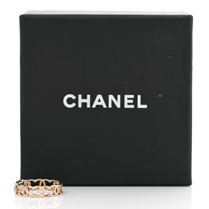 Chanel Metal CC Ring 54 6.75 Gold 5 of 5