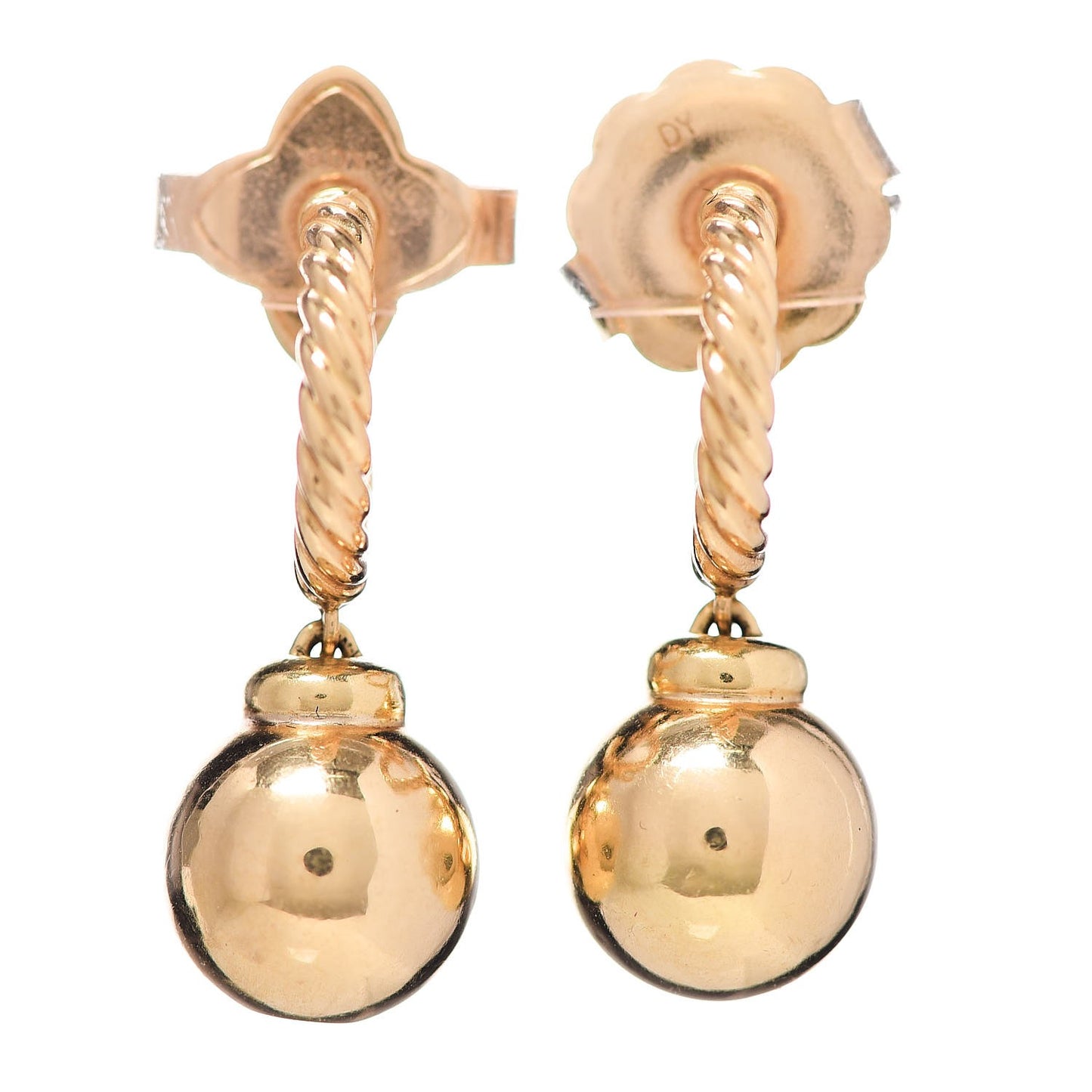 18K Yellow Gold 9mm Solari Hoop Earrings