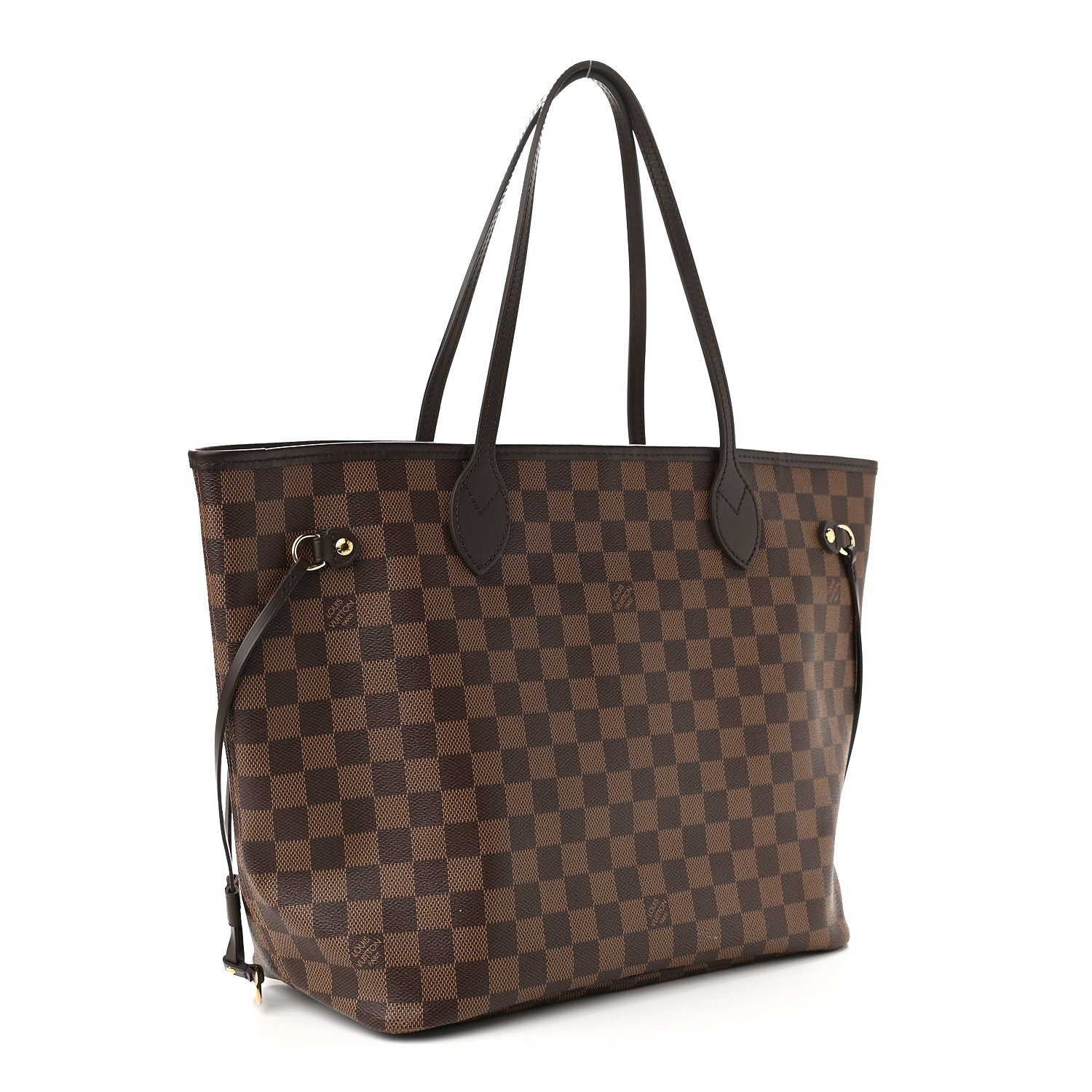 Louis Vuitton Damier Ebene Neo Neverfull MM Rose Ballerine 4 of 10