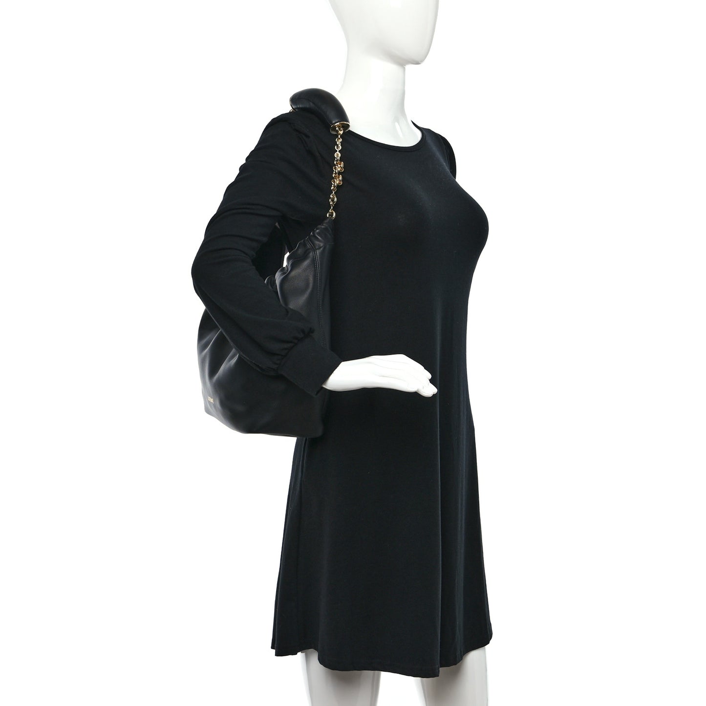 Nappa Small Squeeze Bag Black