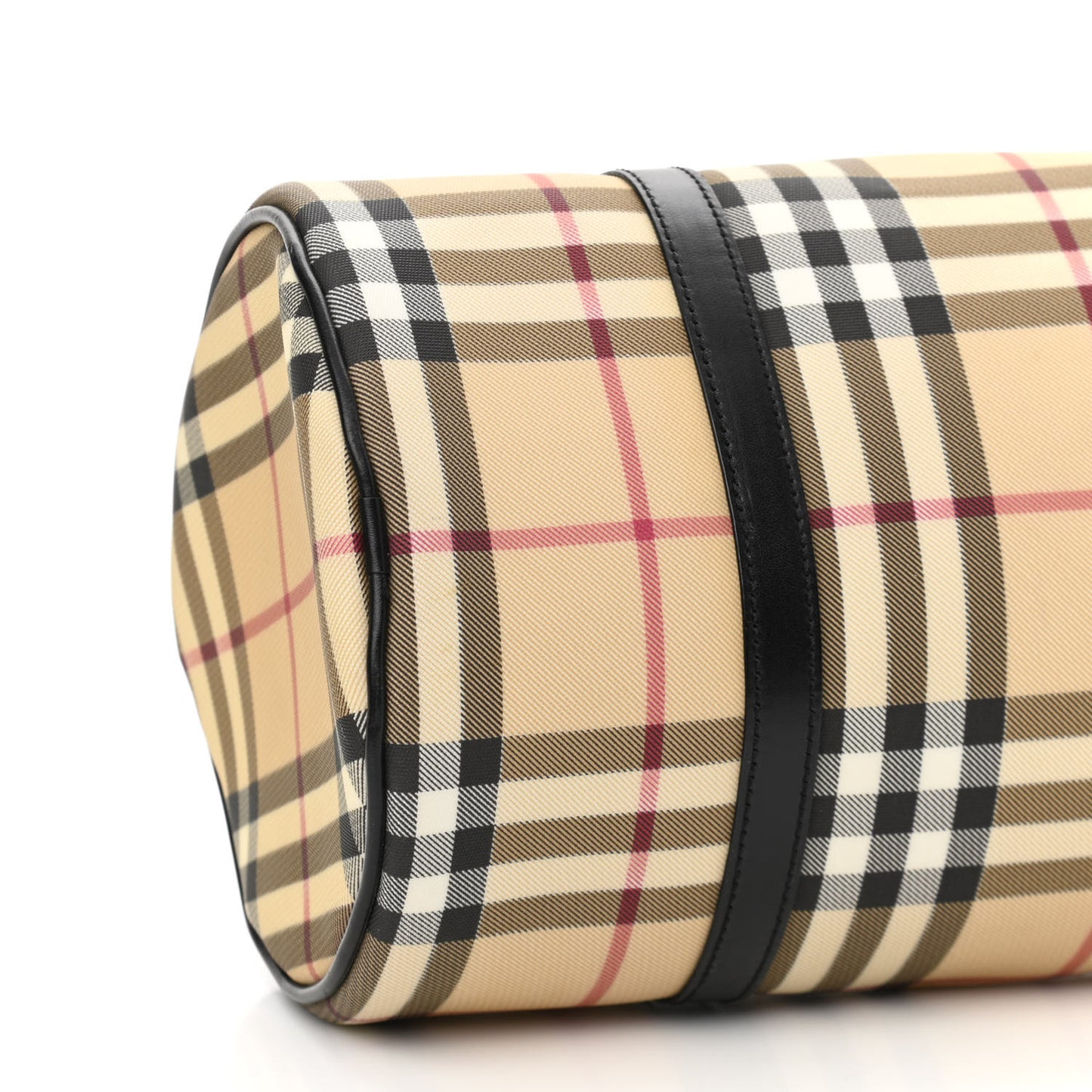 House Check Barrel Bag Black