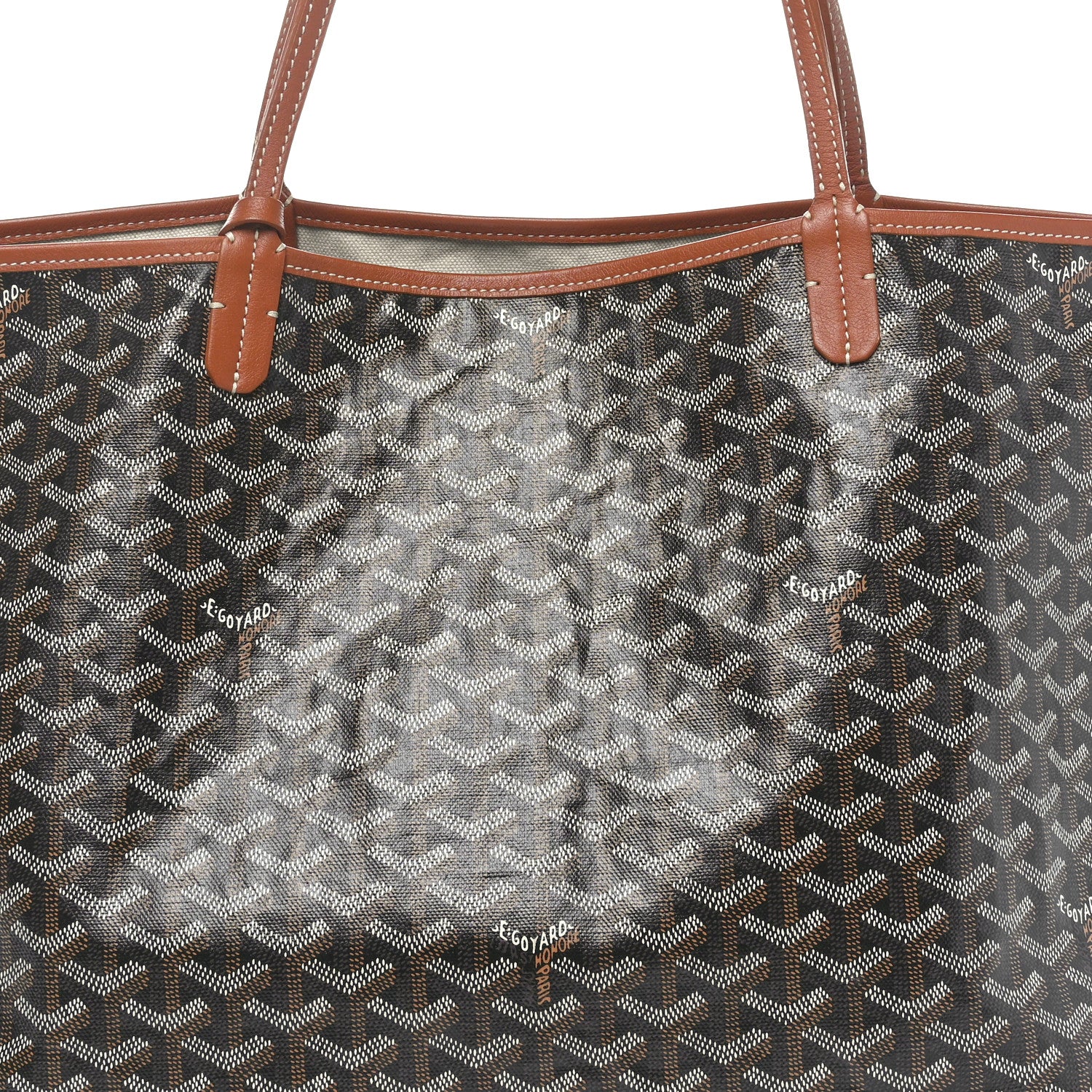 Goyard Goyardine Saint Louis GM Black Gold 8 of 10