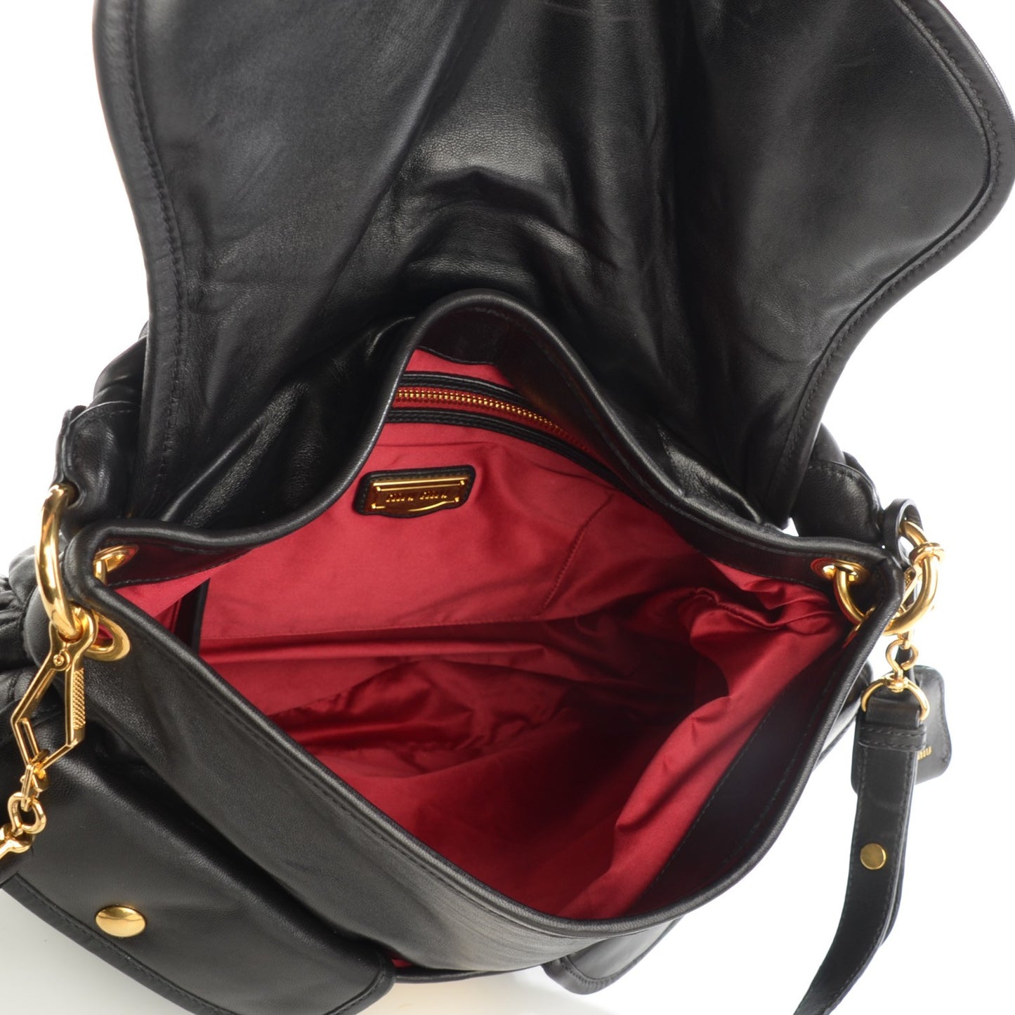 Nappa Matelasse Coffer Hobo Black