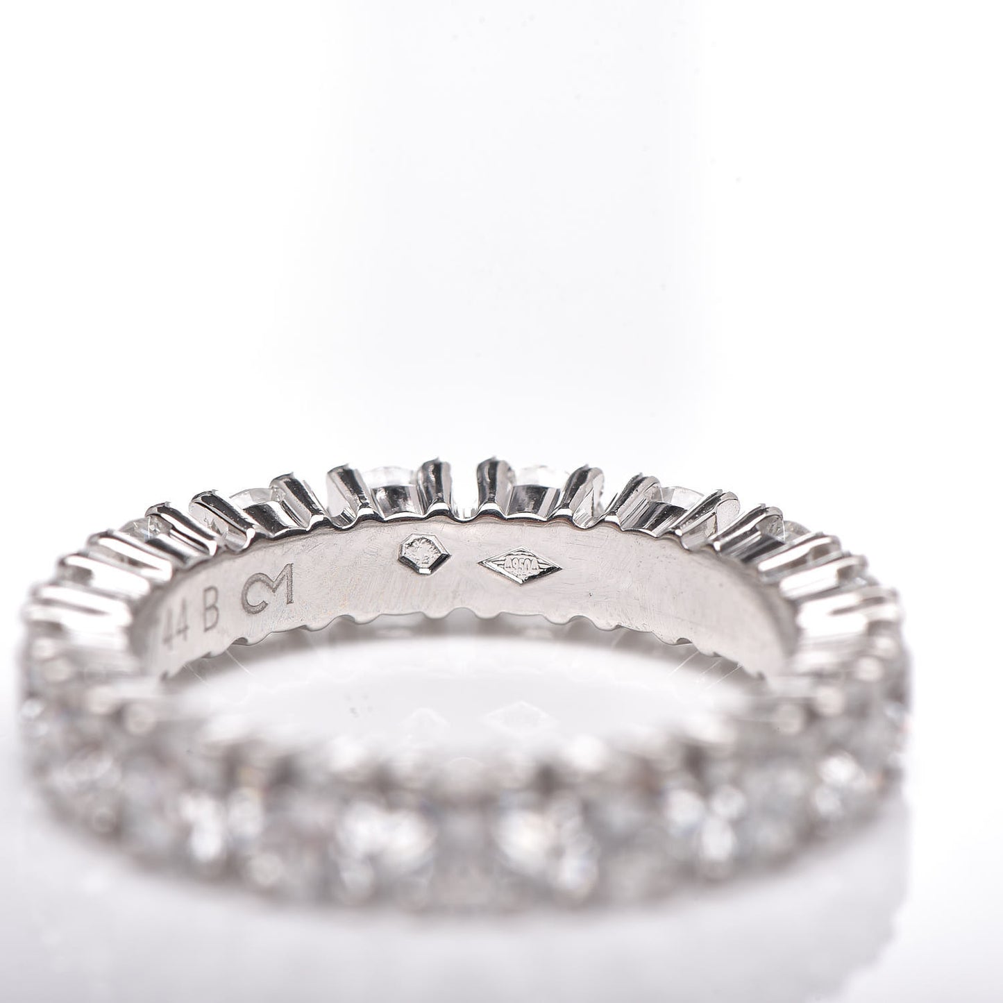 Platinum Diamond 2.81ct Destinée Wedding Band Ring 49 4.75