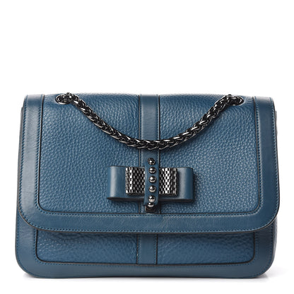 Christian Louboutin Calfskin Sweet Charity Shoulder Bag Blue 1 of 17