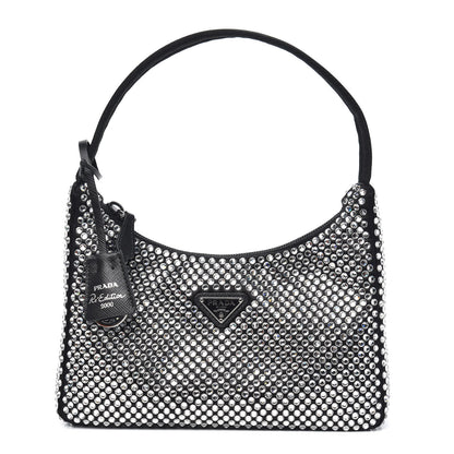 Prada Satin Crystal Mini Re-Edition 2000 Bag Cristal 1 of 10