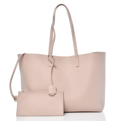 Saint Laurent Calfskin Large Shopping Tote Pale Blush 3 of 7