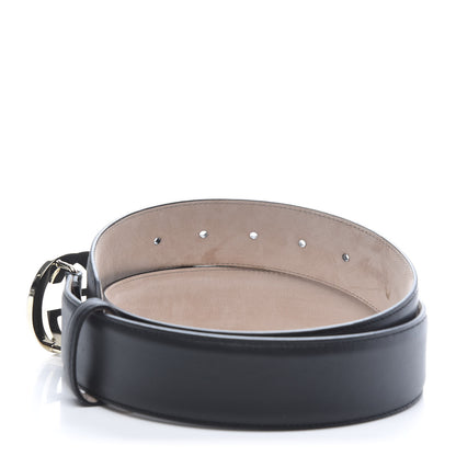 Gucci Calfskin Interlocking G 37mm Belt 85 34 Black 4 of 6
