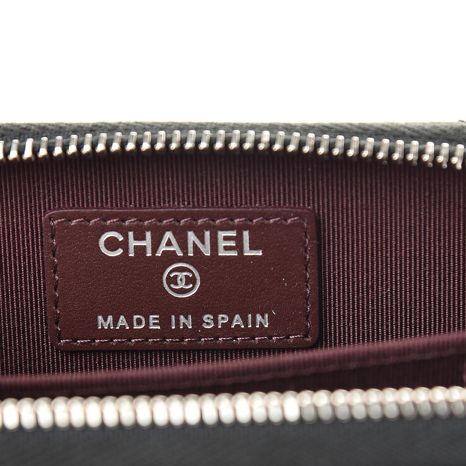 Chanel Caviar Quilted Zip Coin Purse Black 6 of 8