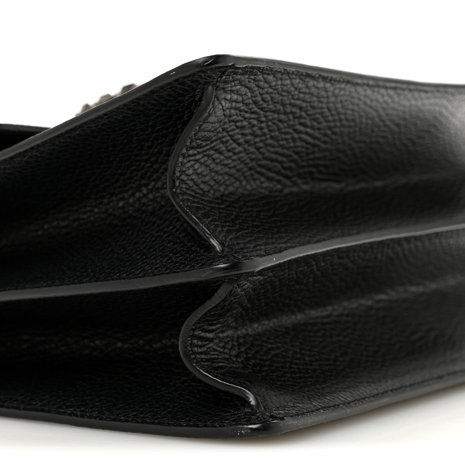Gucci Dollar Calfskin Crystal Web Medium Dionysus Bamboo Top Handle Bag Black Black Diamond 9 of 11