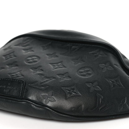 Louis Vuitton Calfskin Monogram Shadow Discovery Bumbag Black 9 of 10