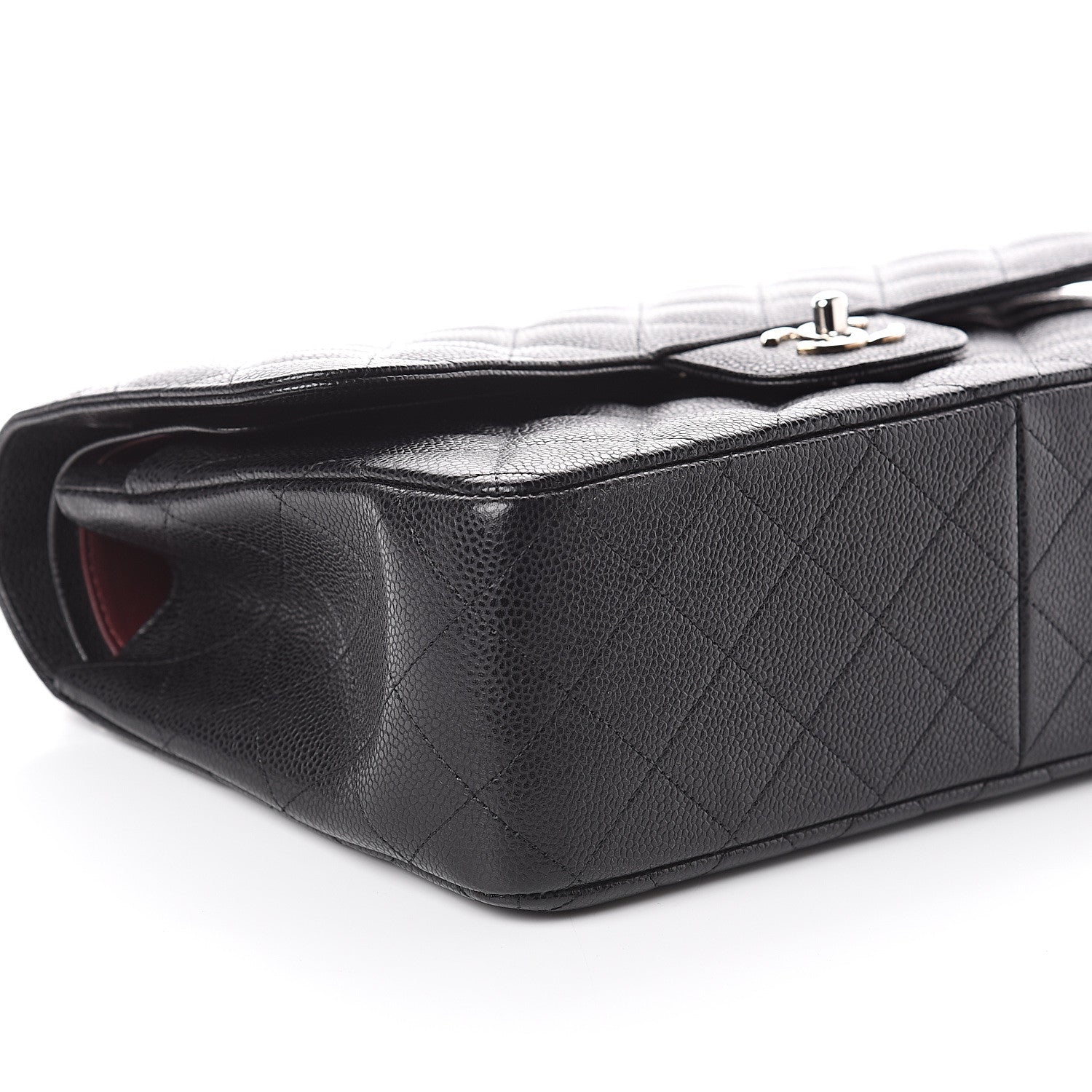 Chanel Caviar Quilted Jumbo Double Flap Black 8 of 9