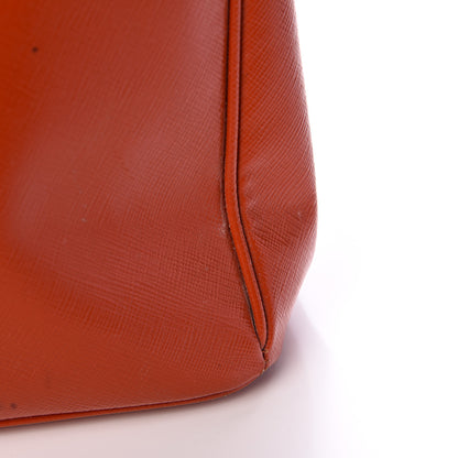 Prada Saffiano Medium Galleria Double Zip Tote Papaya 26 of 27