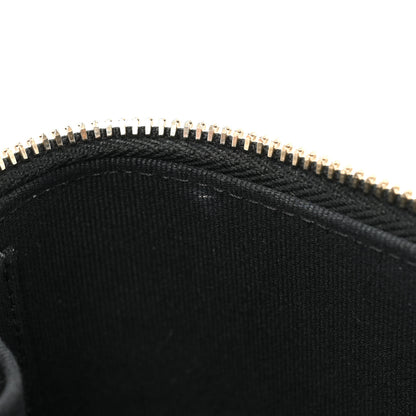 Chanel Lambskin Quilted Top Handle Mini Vanity Case With Chain Black 10 of 11