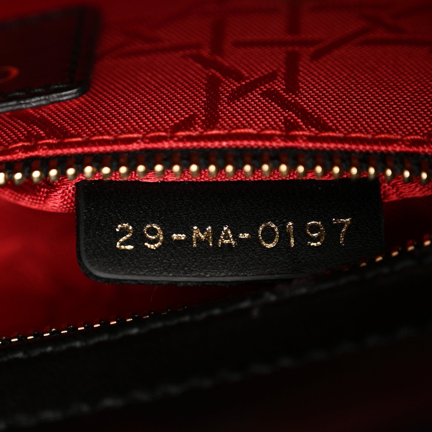 Lambskin Cannage Small Lucky Badges My Lady Dior Black