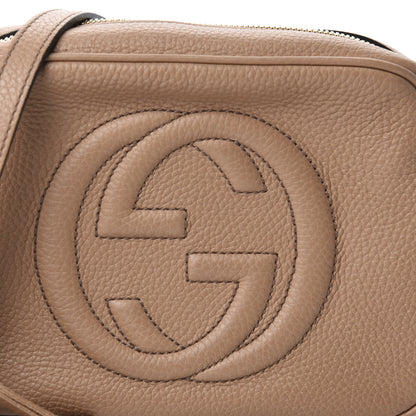 Gucci Pebbled Calfskin Small Soho Disco Bag Rose Beige 11 of 12