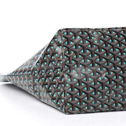 Goyard Goyardine Saint Louis Claire Voie GM Black Blue 8 of 11