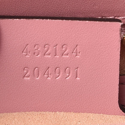 Gucci Guccissima Signature Small Zippered Bucket Tote Rose Baby Candy 7 of 8