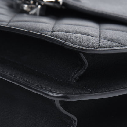Chanel Goatskin Quilted Large CC Box Flap Black 14 of 21