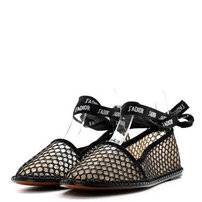 Christian Dior Suede Resille Nicely-D Ballet Flat 39.5 Black 3 of 8