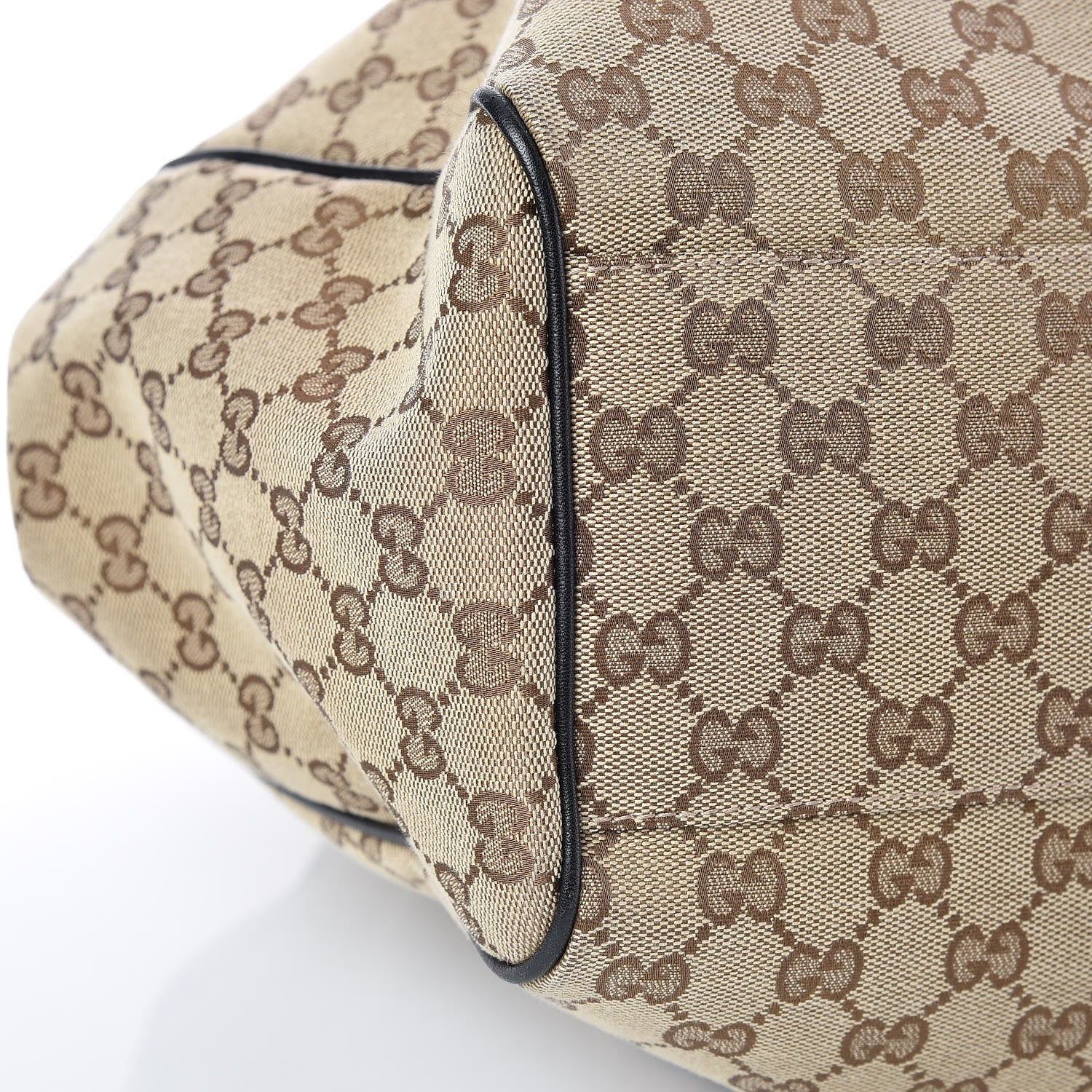 Gucci Monogram Large Sukey Tote Beige Ebony Black 5 of 9