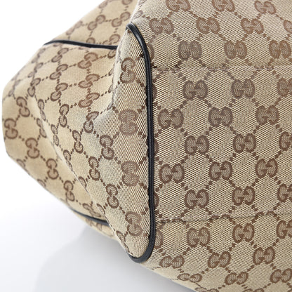 Gucci Monogram Large Sukey Tote Beige Ebony Black 5 of 9