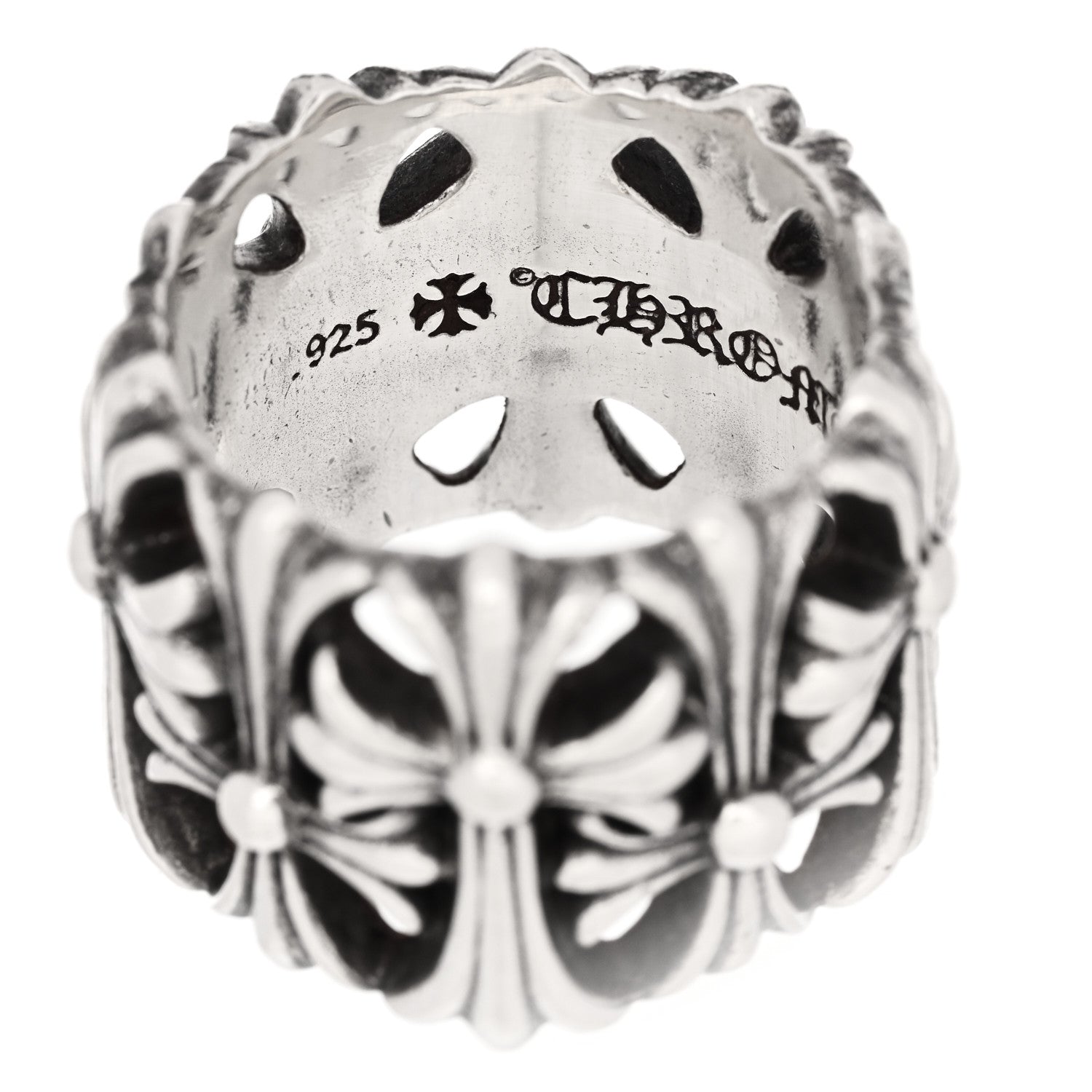 Chrome Hearts Sterling Silver Cemetery Cross Ring 63 10.25 4 of 6