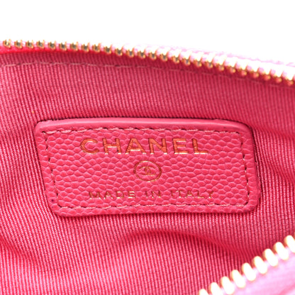 Chanel Caviar Quilted Small Cosmetic Case Pink 6 of 8