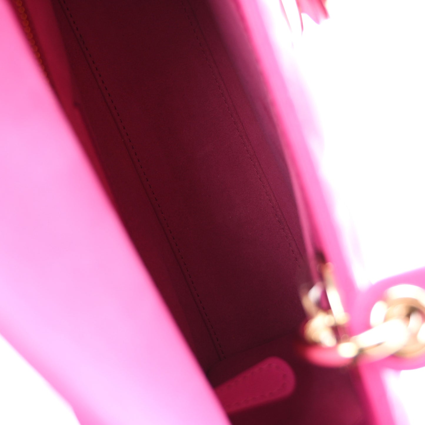 Lambskin Cannage Small My ABCDior Lady Dior Fuchsia
