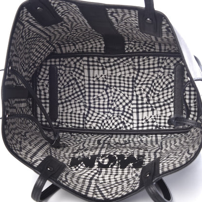 MCM Visetos Medium Liz Reversible Shopper Tote Black 9 of 14