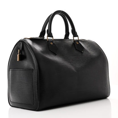 Louis Vuitton Epi Speedy 30 Black 2 of 13