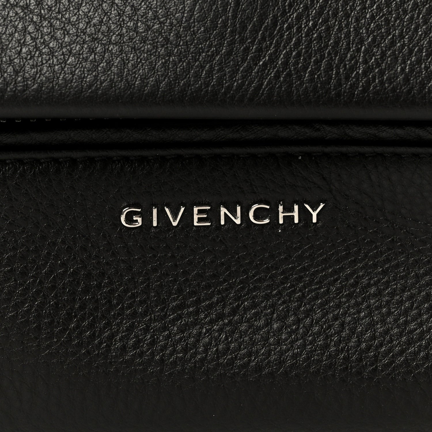 Givenchy Waxy Grained Calfskin Mini Pandora Pure Flap Bag Black 9 of 11