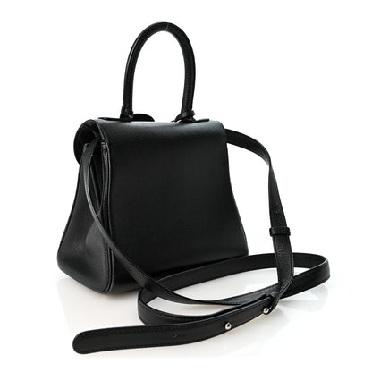 Delvaux Grained Calfskin Mini Brillant Satchel Black 3 of 10