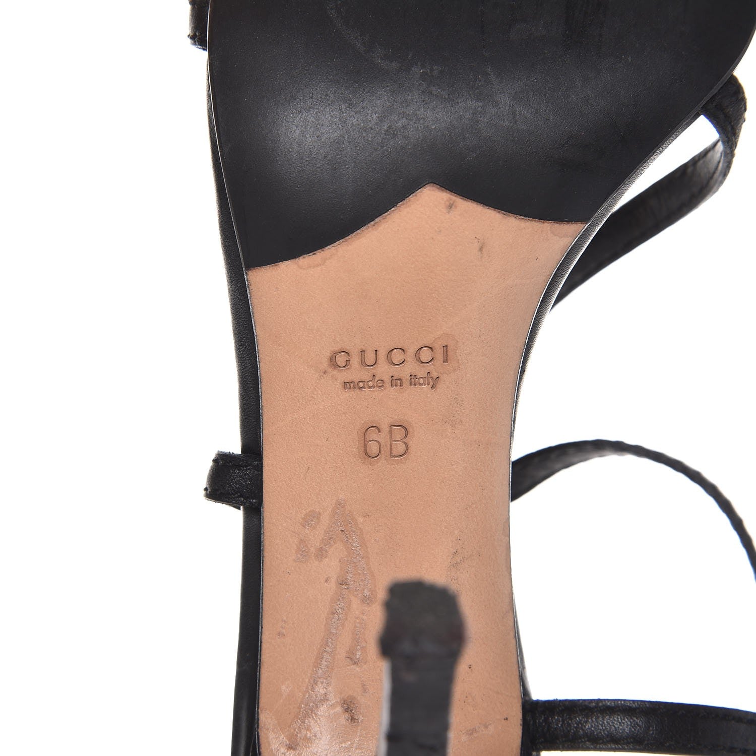 Gucci Calfskin GG Lifford Sandals 6 Black 8 of 14