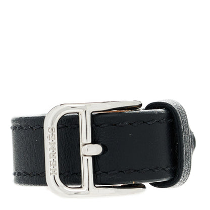 Hermes Tadelakt Etriviere Scarf Ring Black 1 of 5