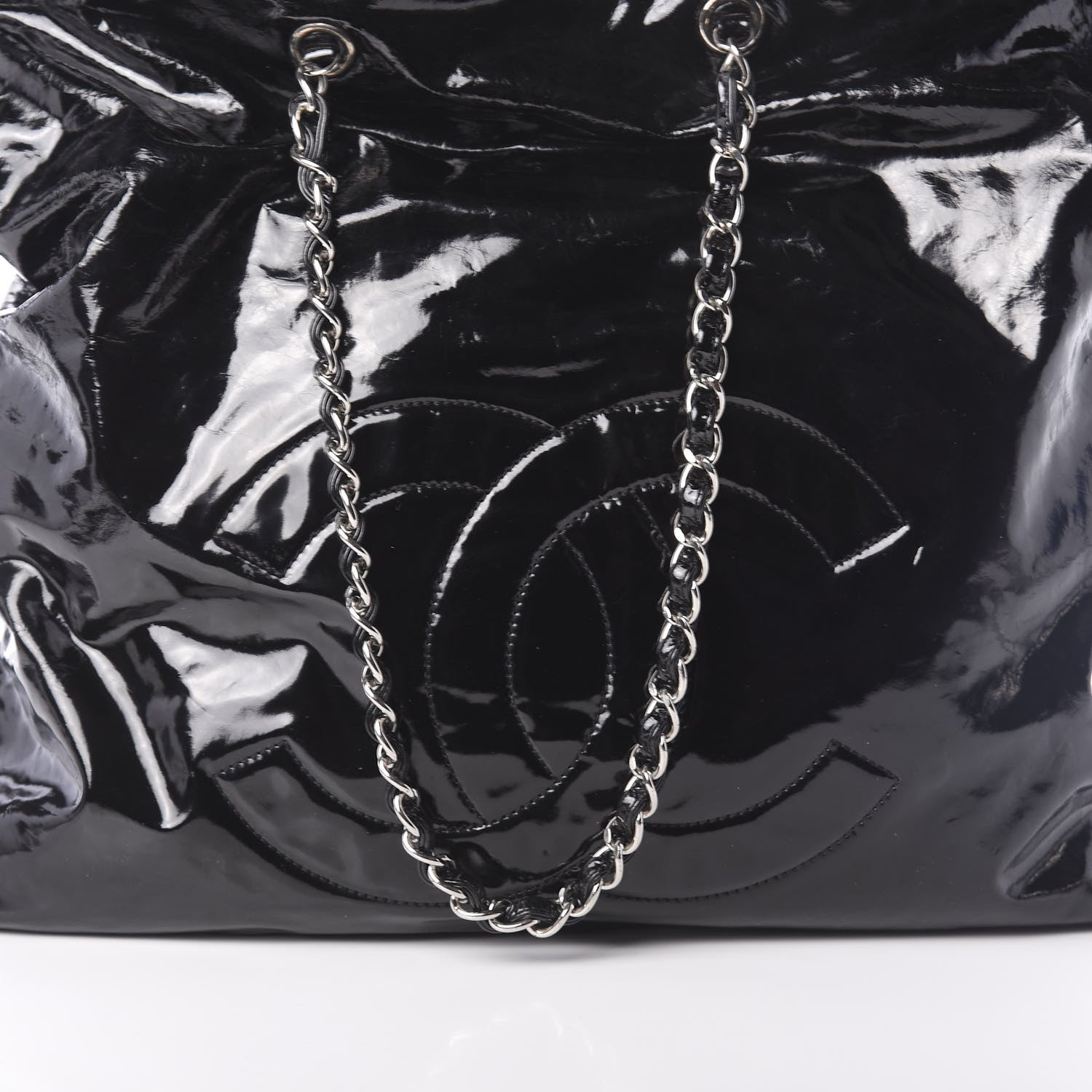 Chanel Patent Bonbons Shopper Tote Black 7 of 11