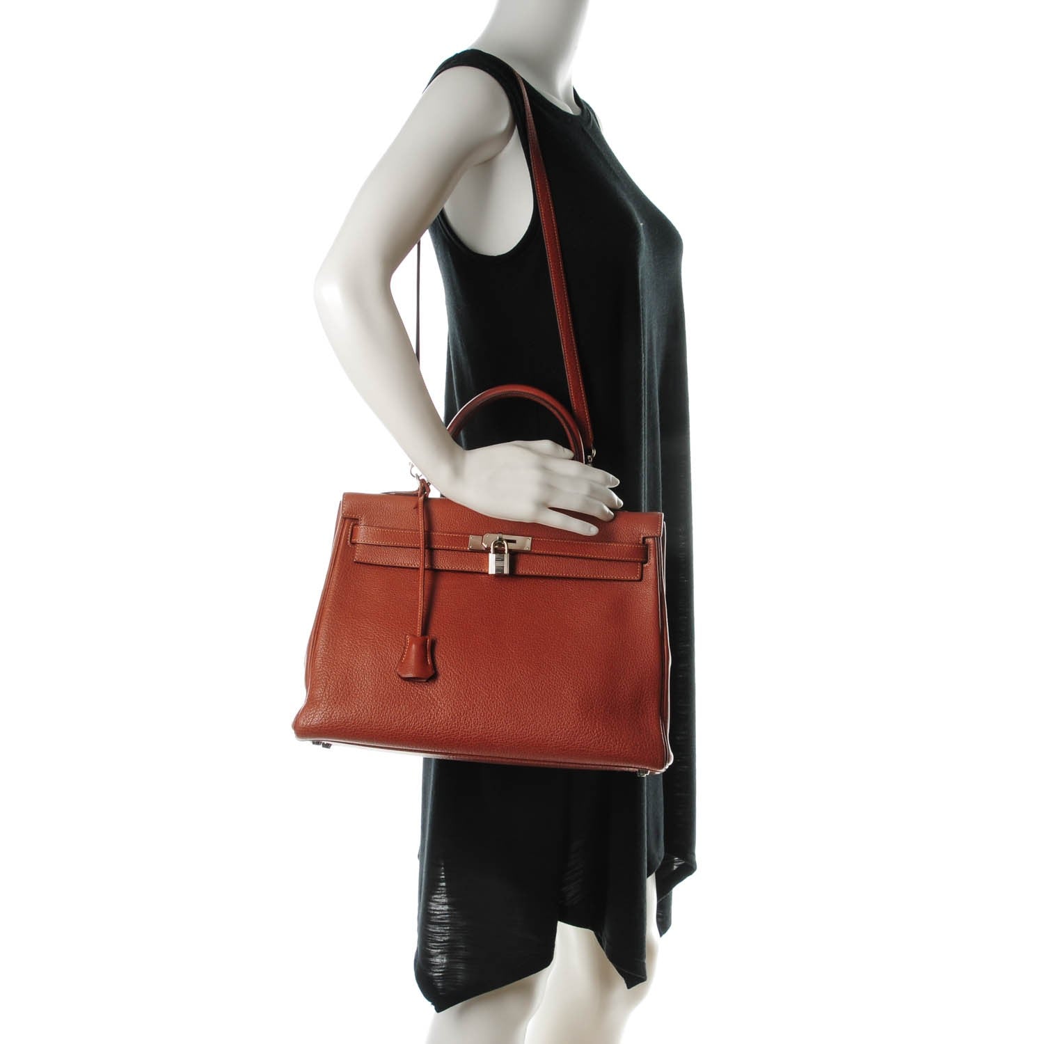 Hermes Buffle Skipper Kelly Retourne 35 Marron Glace 2 of 19