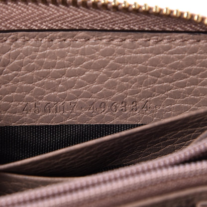 Gucci Dollar Calfskin GG Marmont Zip Around Wallet Porcelain Rose 7 of 10