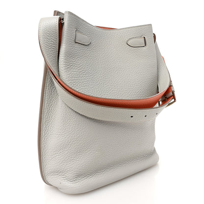 Hermes Taurillon Clemence Verso So Kelly 22 Gris Perle Crevette 3 of 11