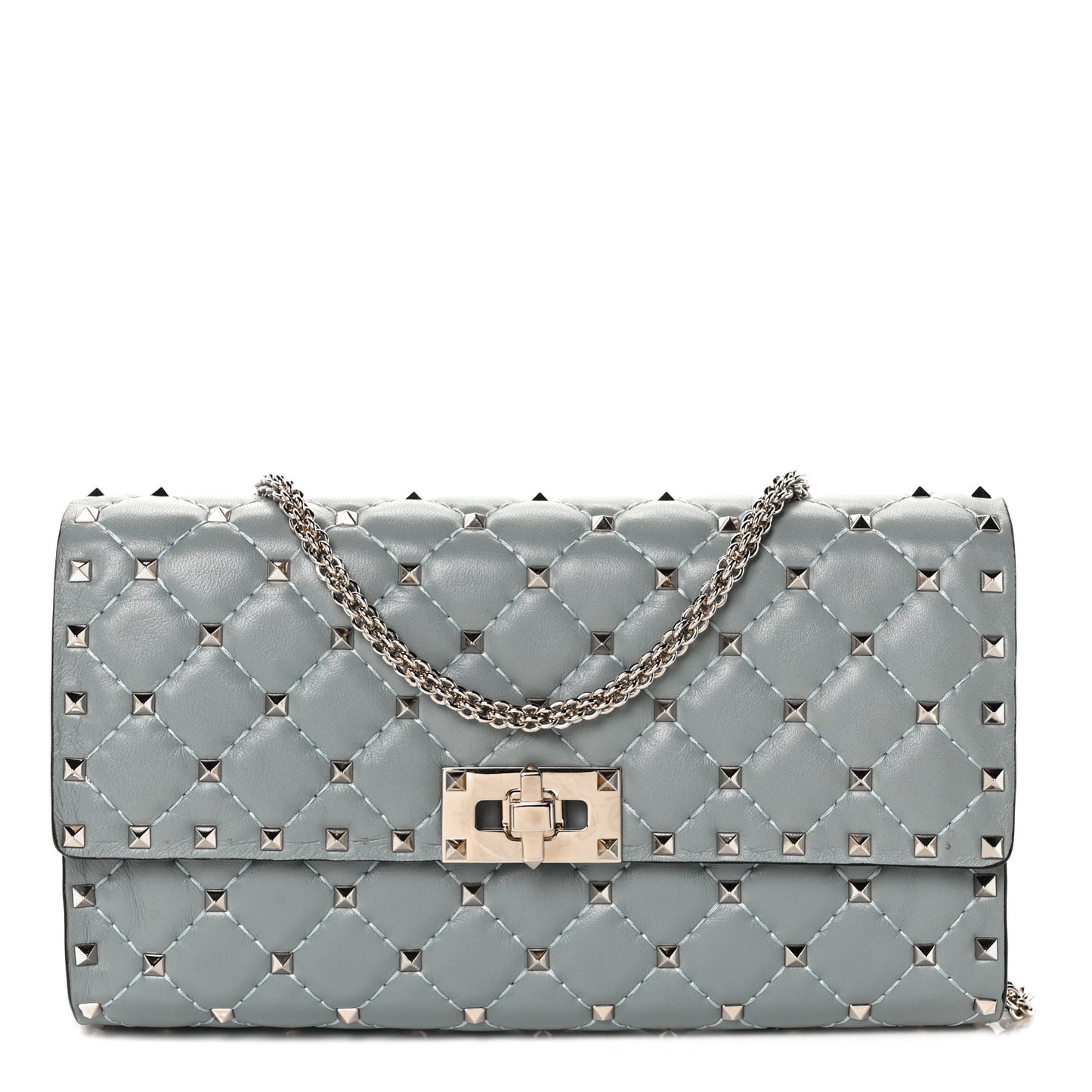 Nappa Rockstud Spike Wallet on Chain Nube